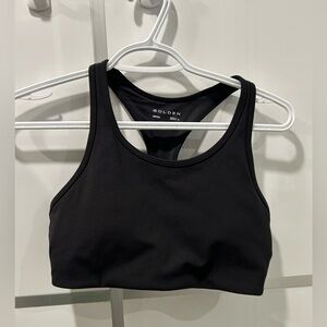 Aritzia Black Racerback Sports Bra